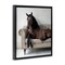 Stupell Industries Horse Lounging on Sofa Floating Frame By Lettered and Lined
